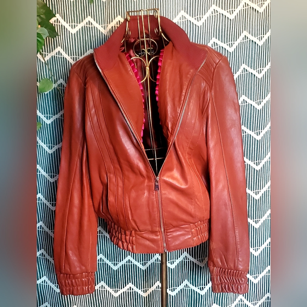 🤎Vintage Rare Kohls & Carter Leather Jacket